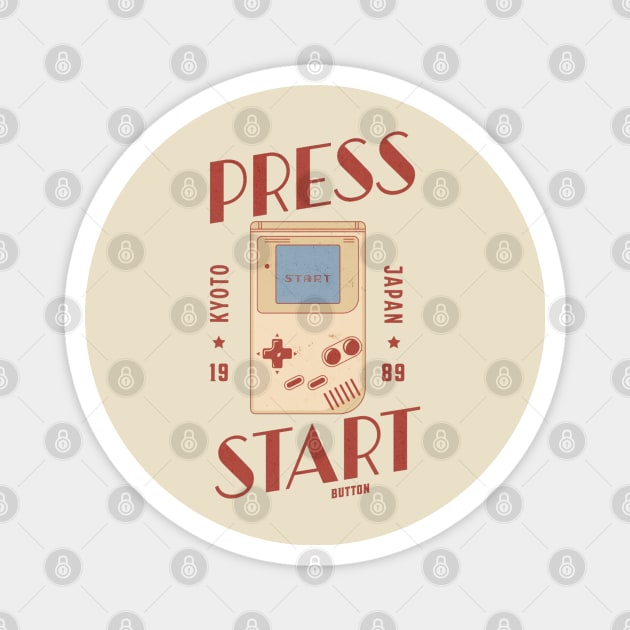 PRESS START BUTTON Magnet by DAZu